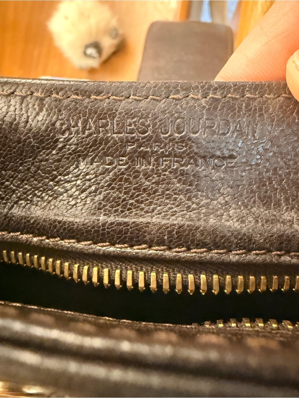 Charles Jourdan Paris Vintage Brown Leather Horsebit Style Shoulder Bag - Picture 9 of 9